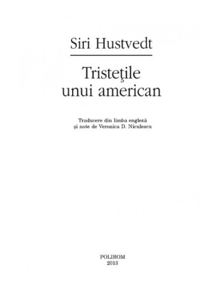 Tristeţile unui american