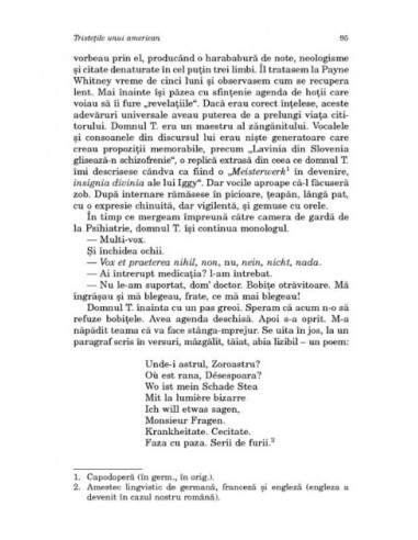 Tristeţile unui american Tristeţile unui american