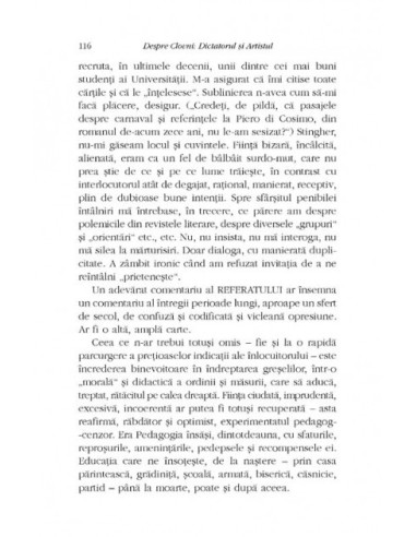Despre Clovni: Dictatorul şi Artistul Despre Clovni: Dictatorul şi Artistul