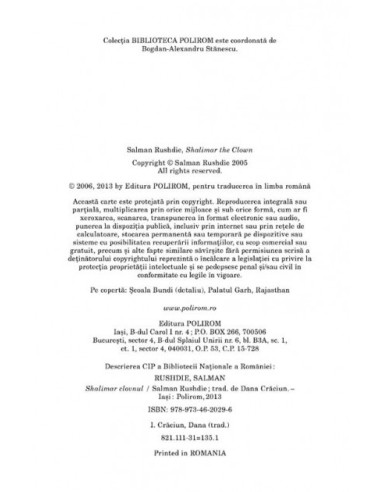 Shalimar clovnul (ediţia 2013) Shalimar clovnul (ediţia 2013)