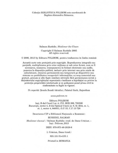 Shalimar clovnul (ediţia 2013)