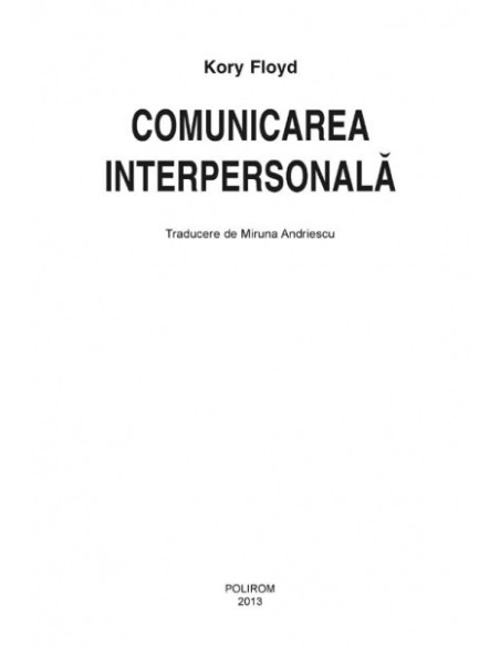 Comunicarea interpersonală