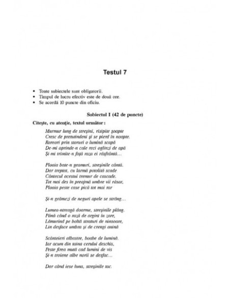 Limba și literatura română. 25 de teste pentru evaluarea națională cu modele de rezolvare