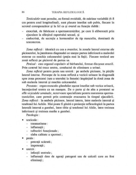 Terapia reflexologică aplicată în patologia femeii în toate etapele vieții