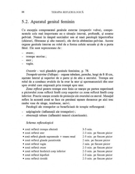 Terapia reflexologică aplicată în patologia femeii în toate etapele vieții