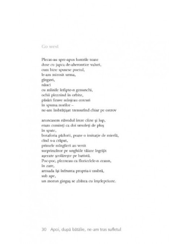 Apoi, după bătălie, ne-am tras sufletul Apoi, după bătălie, ne-am tras sufletul