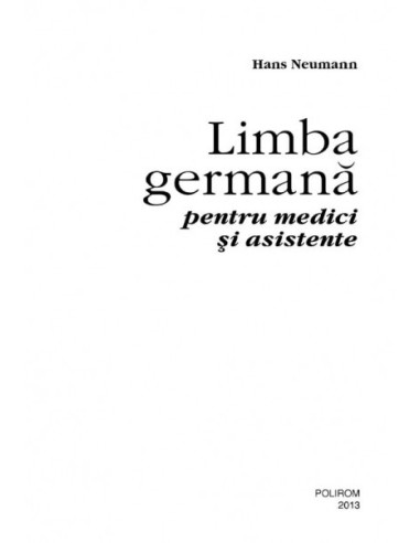 Limba germană pentru medici și asistente Limba germană pentru medici și asistente