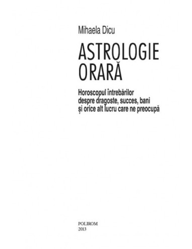 Astrologie orară