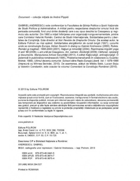 MISA. Radiografia unei represiuni