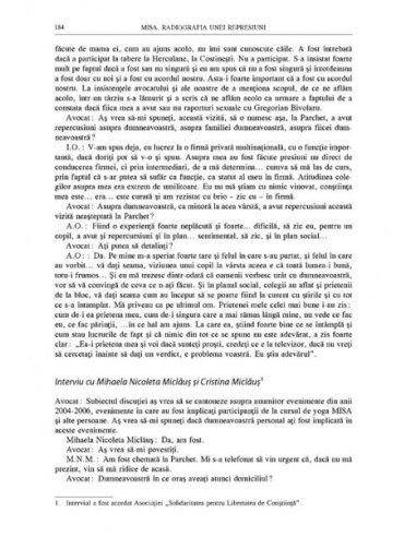 MISA. Radiografia unei represiuni