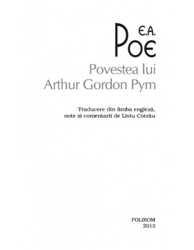 Povestea lui Arthur Gordon Pym Povestea lui Arthur Gordon Pym