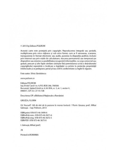 Hit Yourself. 100 de idei de la...