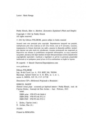 Oameni versus piețe. Economia pe...