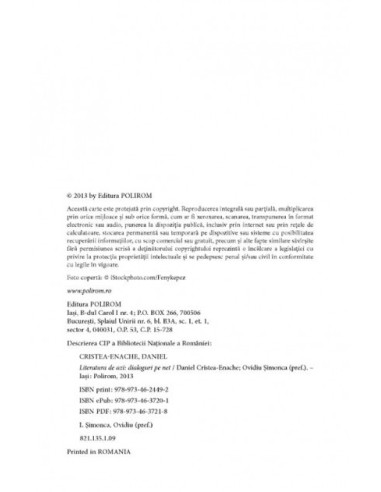 Literatura de azi. Dialoguri pe net