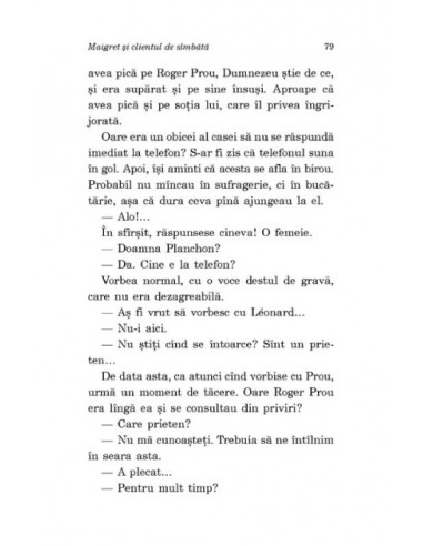 Maigret și clientul de sâmbătă
