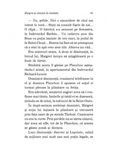 Maigret și clientul de sâmbătă