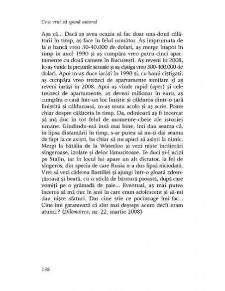 Ce-a vrut să spună autorul