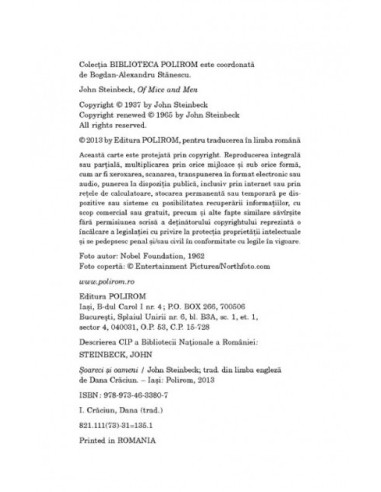 Şoareci şi oameni Şoareci şi oameni