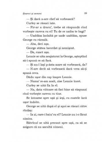 Şoareci şi oameni Şoareci şi oameni