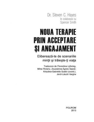 Noua terapie prin acceptare şi...