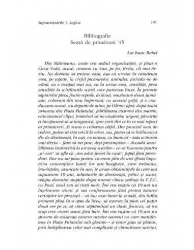 Opere V. Supraviețuirile 3. Logica