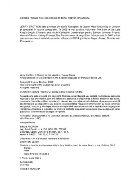 O istorie a lumii în douăsprezece hărți