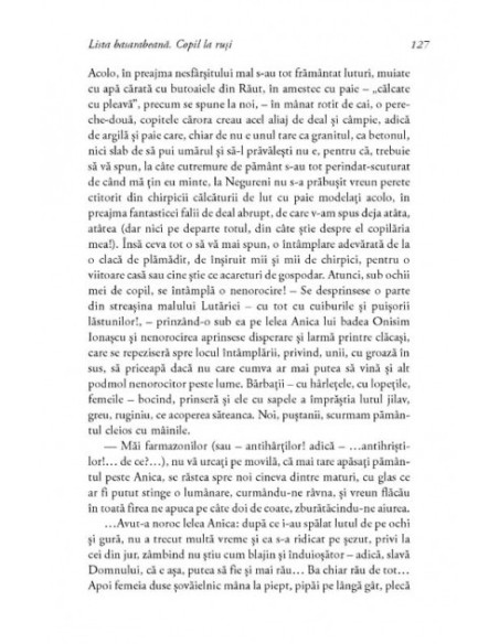 Lista basarabeană. Copil la ruşi