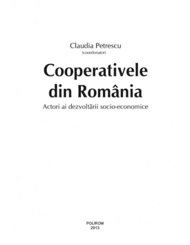 Cooperativele din România. Actori ai...