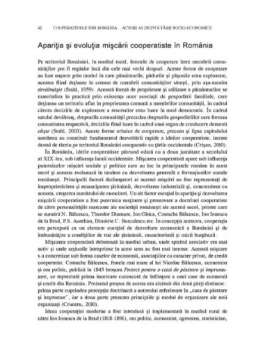 Cooperativele din România. Actori ai...