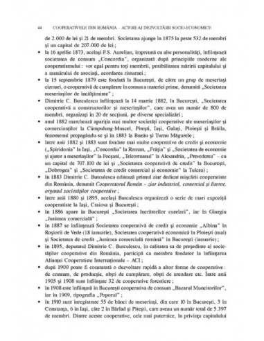 Cooperativele din România. Actori ai...