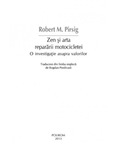 Zen şi arta reparării motocicletei