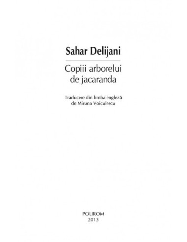 Copiii arborelui de jacaranda Copiii arborelui de jacaranda