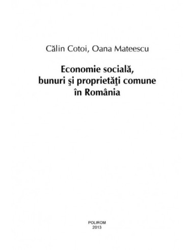 Economie socială, bunuri și... Economie socială, bunuri și...