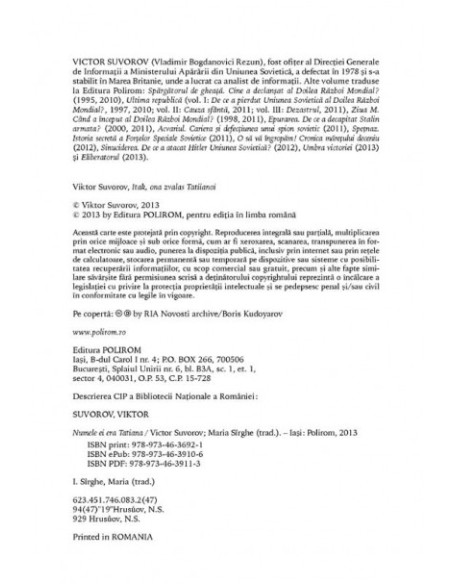 Numele ei era Tatiana