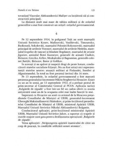 Numele ei era Tatiana