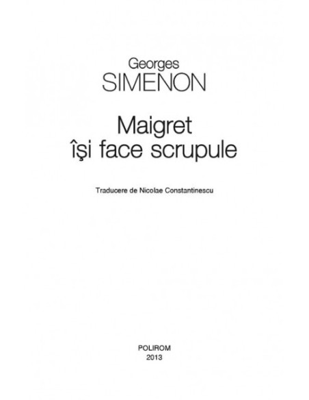 Maigret își face scrupule