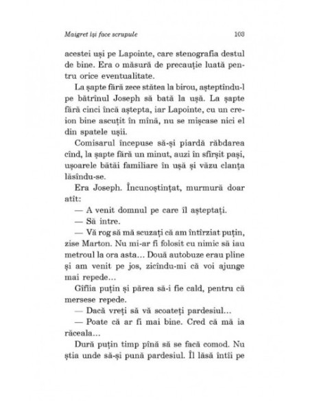 Maigret își face scrupule