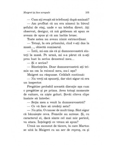 Maigret își face scrupule