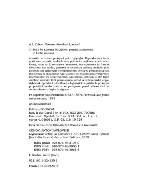 Logodnica. Schiţe şi povestiri 