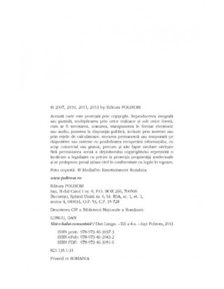 Sînt o babă comunistă!