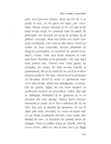 Sînt o babă comunistă!