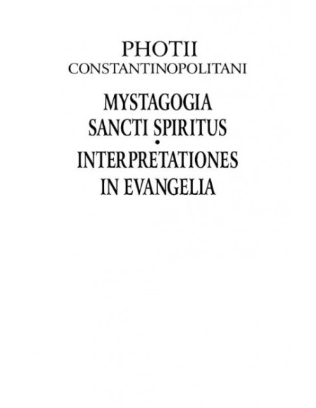 Mistagogia Duhului Sfânt. Exegeze la Evanghelii