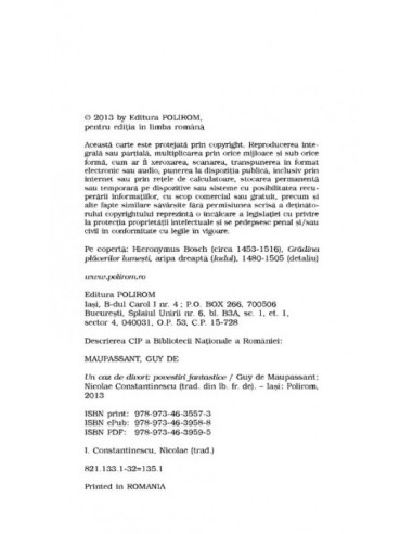 Un caz de divorț. Povestiri fantastice 