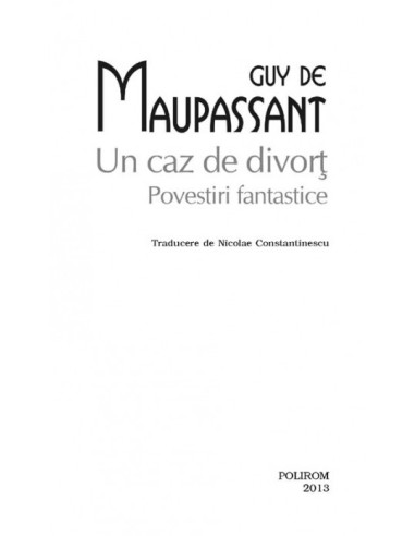 Un caz de divorț. Povestiri fantastice 