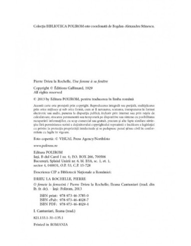 O femeie la fereastră