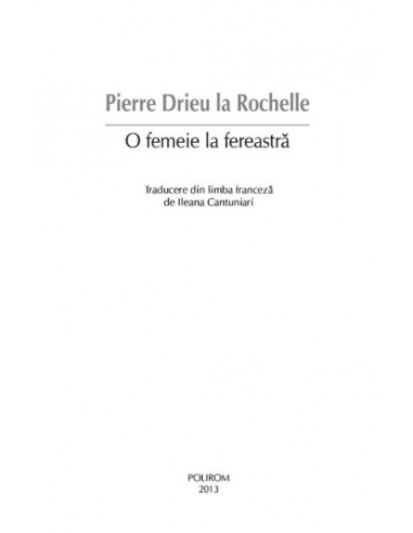 O femeie la fereastră