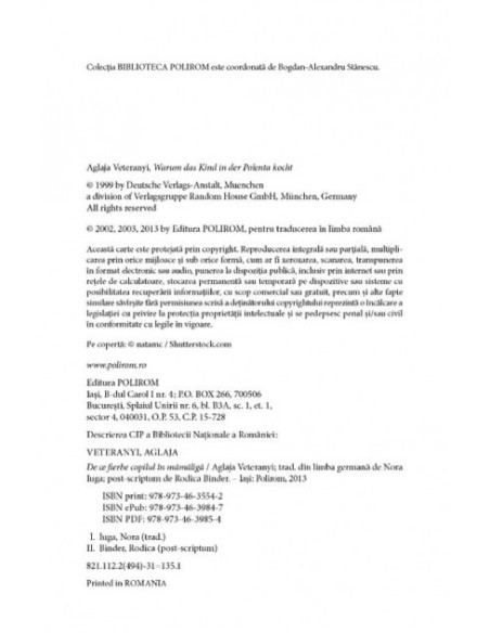 De ce fierbe copilul în mămăligă