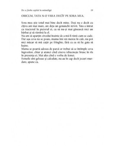 De ce fierbe copilul în mămăligă