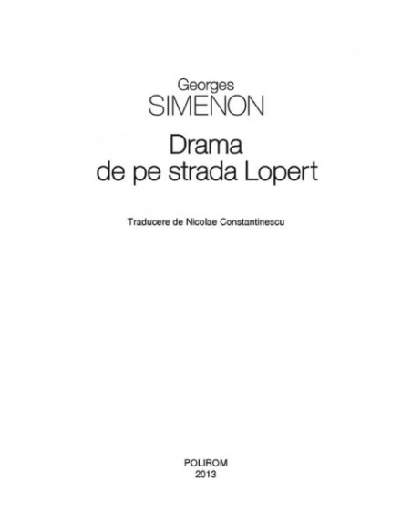 Drama de pe strada Lopert