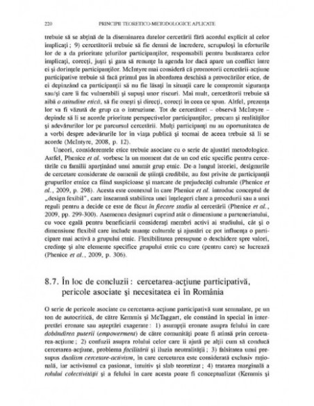 În căutare de principii. Epistemologie și metodologie socială aplicată